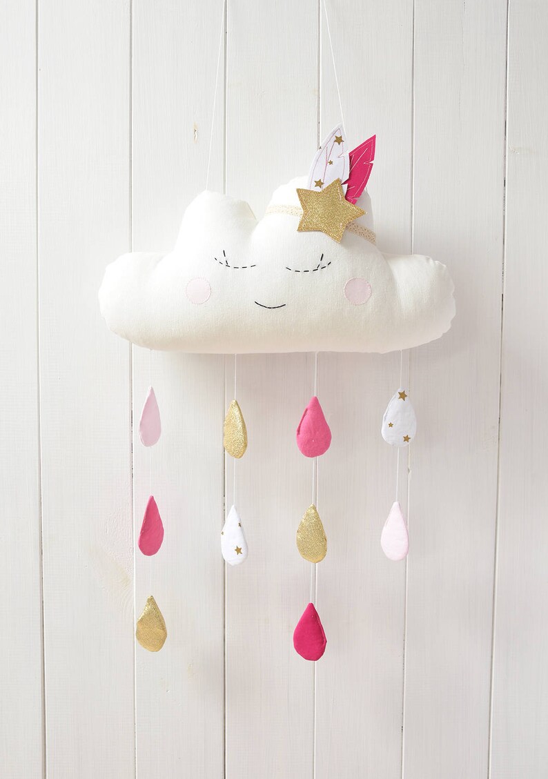 Cloud Mobile Cloud Baby Mobile Cloud Mobile Nursery Cloud Etsy
