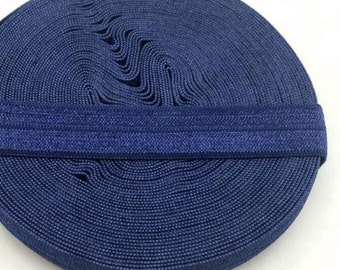 16mm Fold Over Elastic for Sewing, Seaming, Stitching, Moulding, Binding, Quilting, Ribbon, Trimming Outfits and Crafts