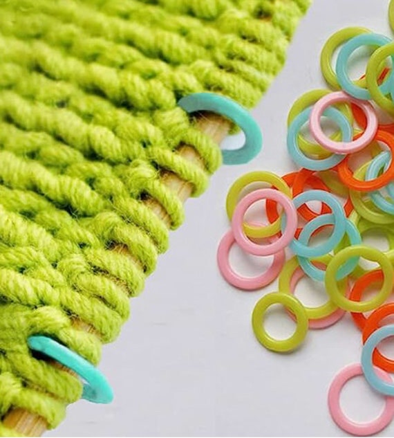 Round Hoop Stitch or Row Markers for Knitting, Crocheting, Sewing, Craft Projects (pack of 20)