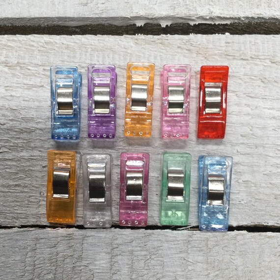 Sewing clips, dressmaking clips, patchwork clips, quilting clips - pack of 10