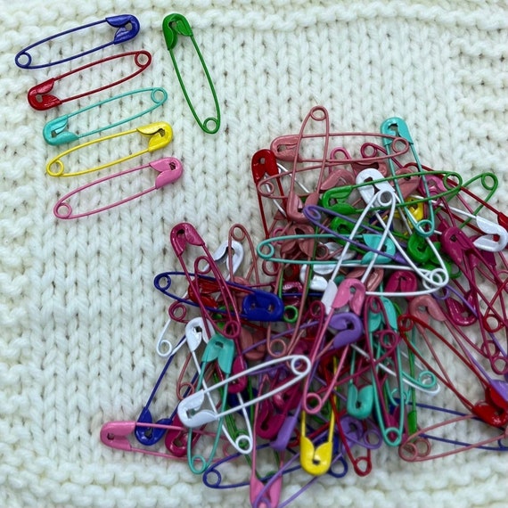 Metal Safety Pins - multicoloured (pack of 20)