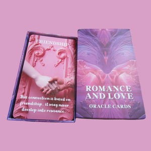 Jeu de cartes Oracle The Romance and Love, jeu de cartes divinatoire magique pour lire et s'orienter, 189 g