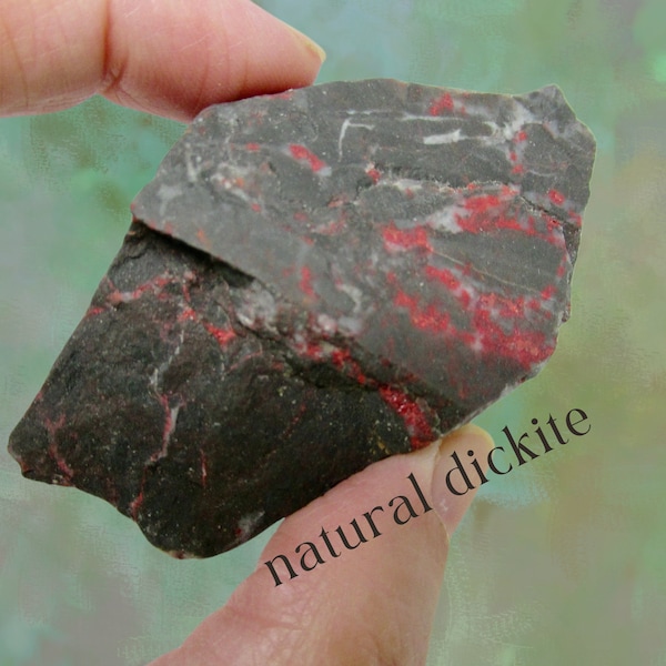 2.5" Dickite Chinese Bloodstone Natural Crystal Stone Specimen 65mm 52g