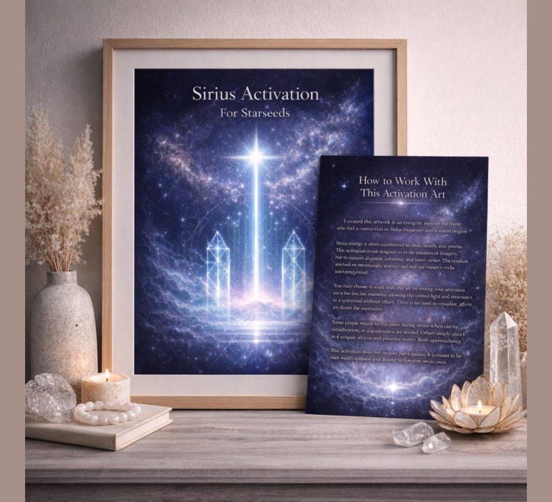 Sirian Light Activation – Starseed Frequency Art Printable PDF - Etsy