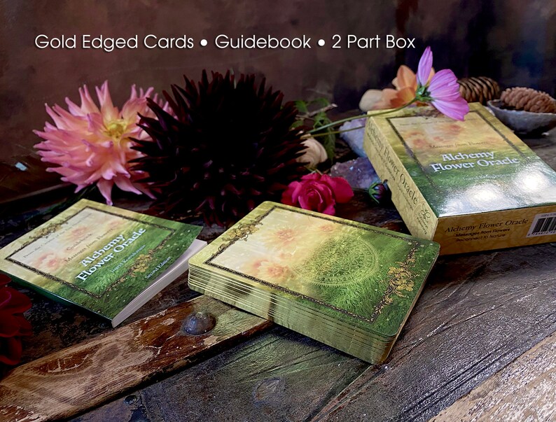 Botanical Flower Deck Alchemy Flower Oracle Messages from Etsy