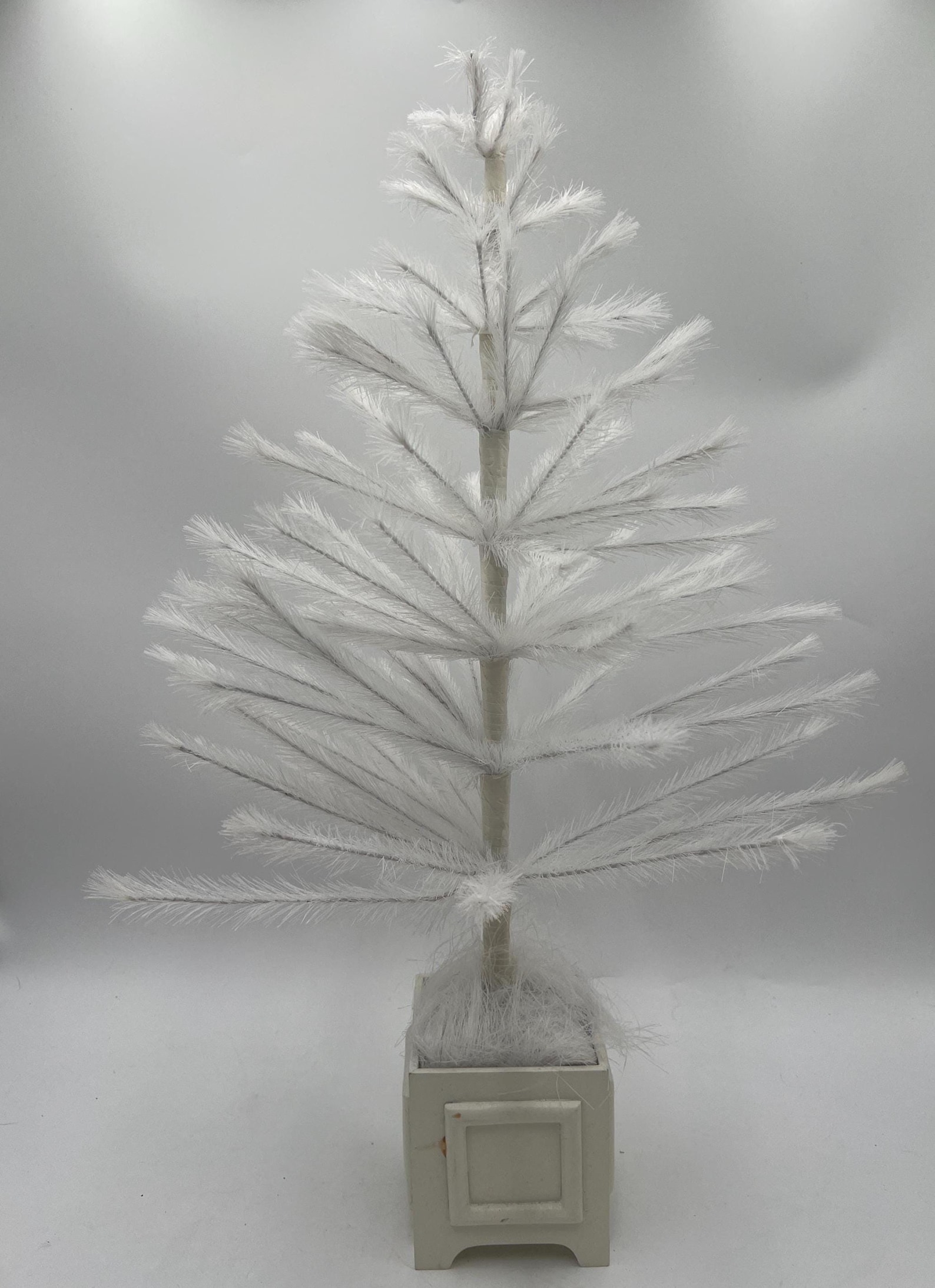 Vintage Martha Stewart white feather Christmas tree No Ornaments in original box