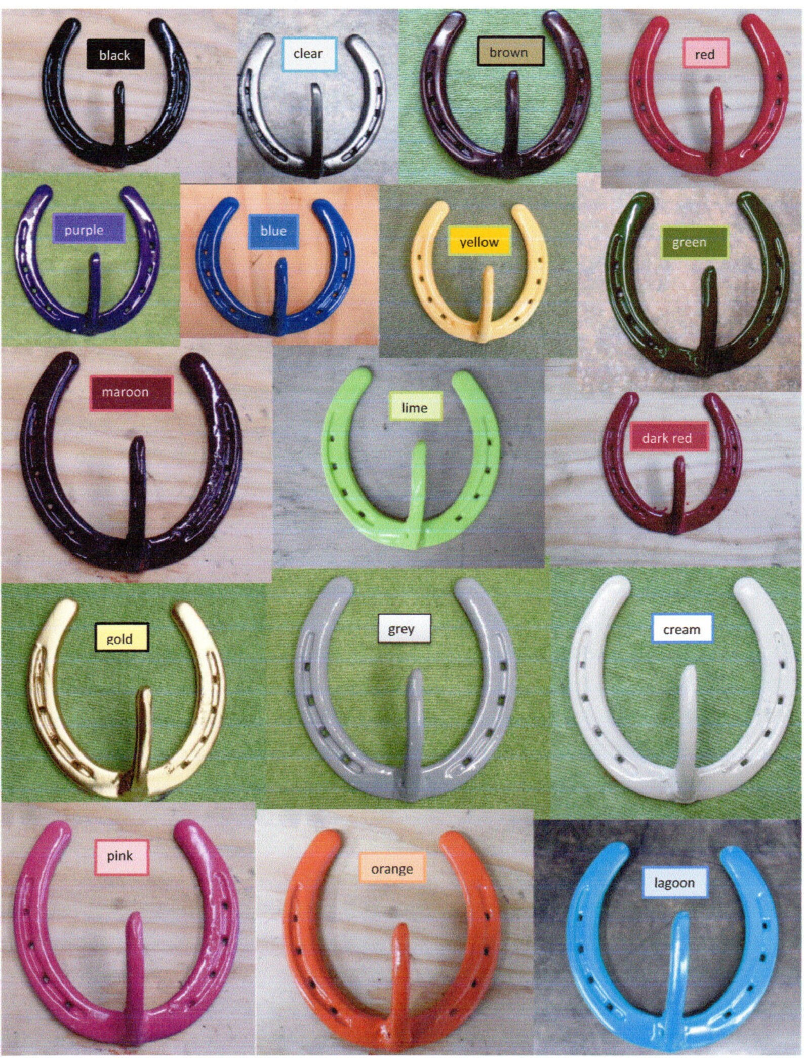 Tack Holder Rack made from used horseshoes cleaned and Etsy