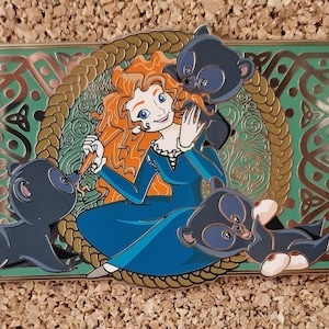 Fantasy Disney Pins - Brave, Merida, Rebel Brother Bear pins