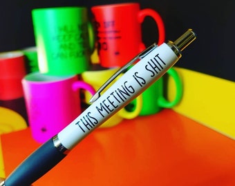 Profanity Pens Stressed as F*** Cheeky Novelty Office Secret Santa PEN32
