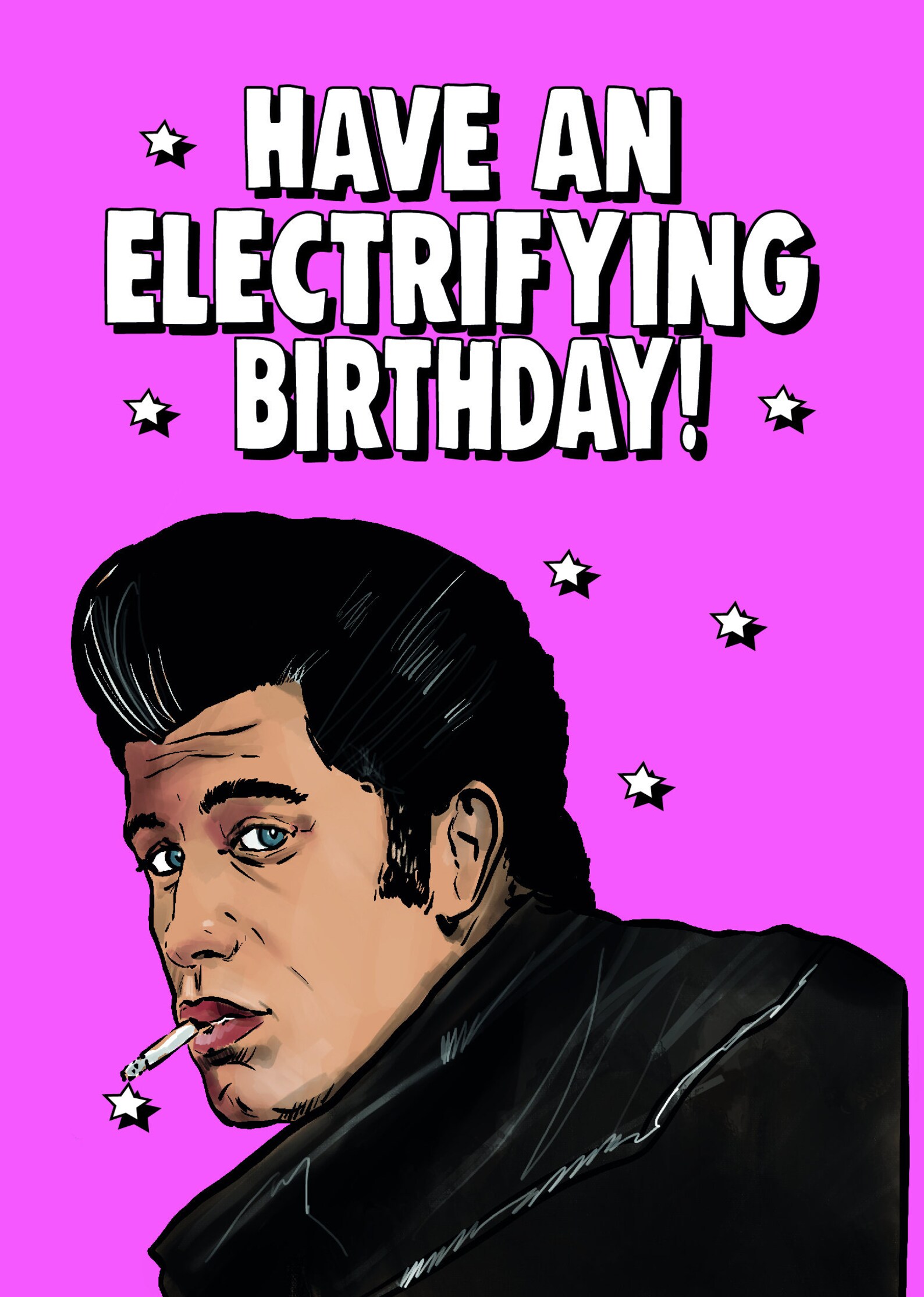 Grease Inspired Birthday Card Have an electrifying birthday Etsy