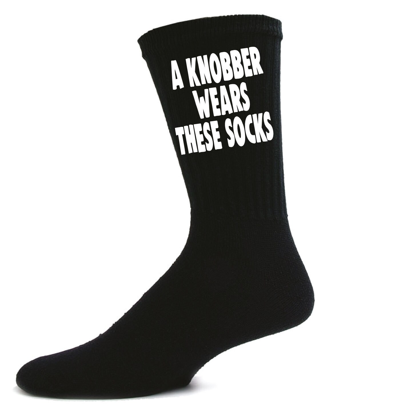 Image of Rude Socks - A Knobber Wears These Socks Funny Novelty Gift
