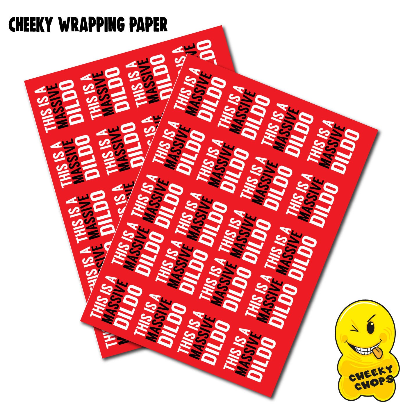 Rude Wrapping Paper Gift Wrap 2 Sheets Funny Rude Comedy | Etsy