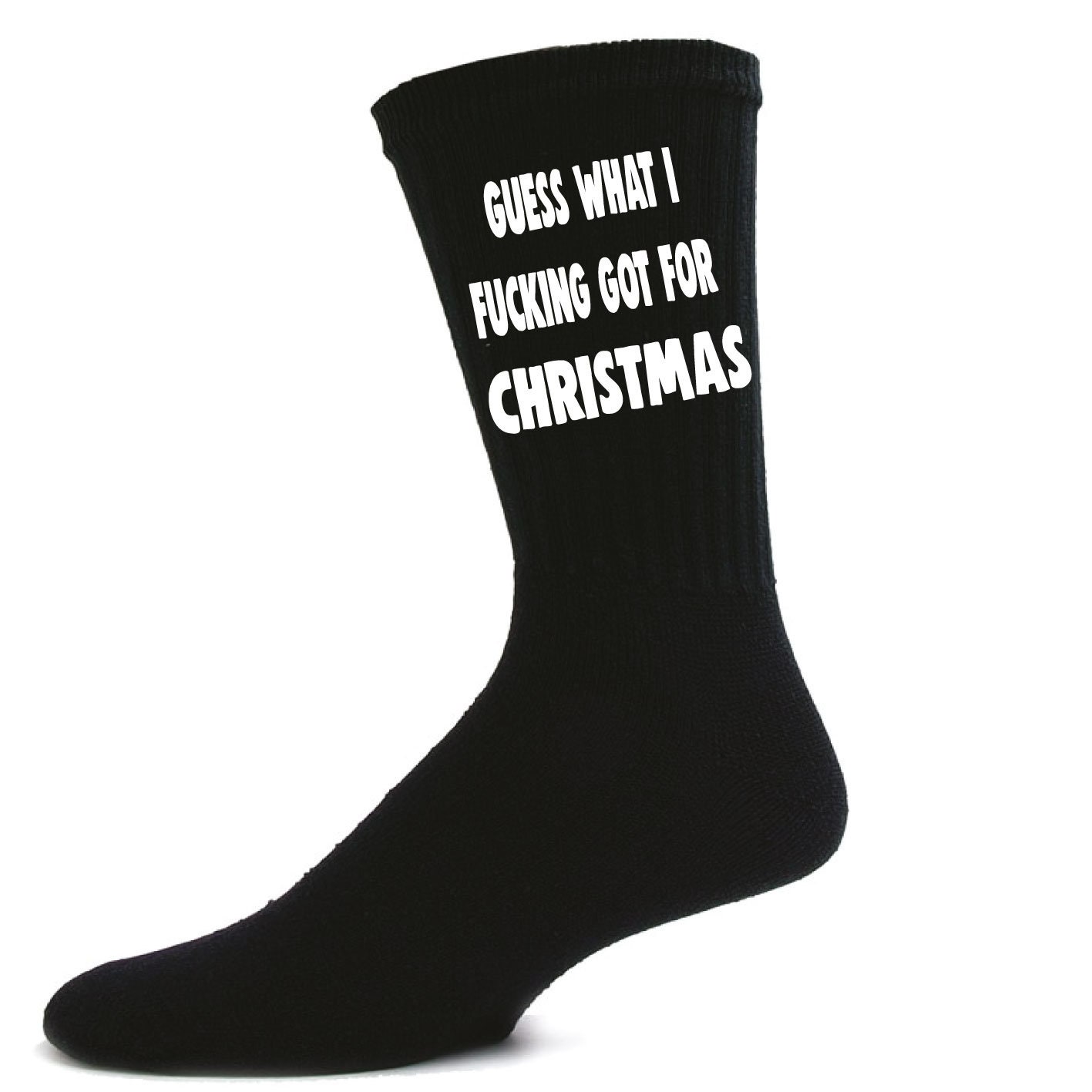 Image of Rude Socks - Guess What I F Got For Christmas Funny Novelty Gift