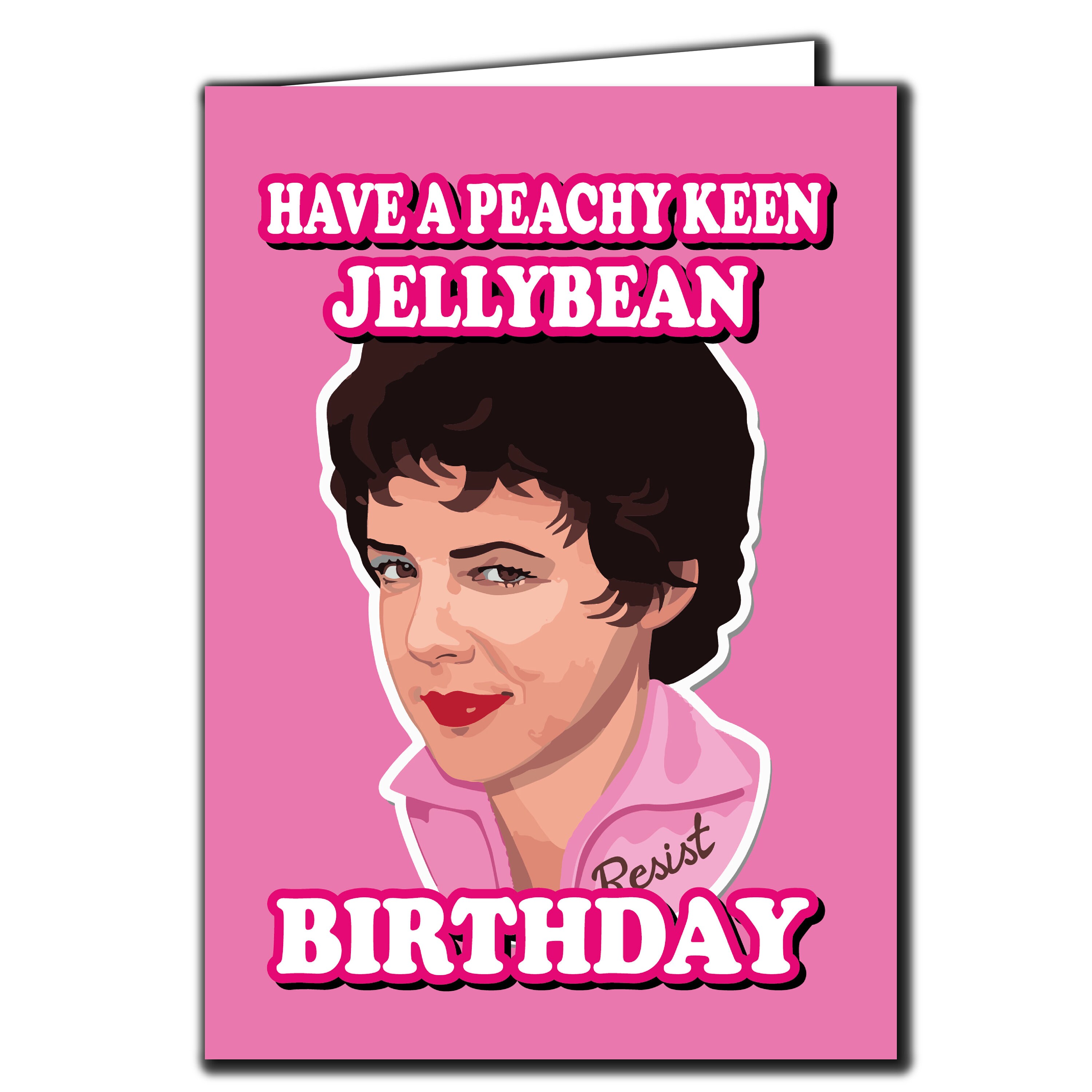 Grease Inspired Birthday Card Avoir un anniversaire peachy Etsy