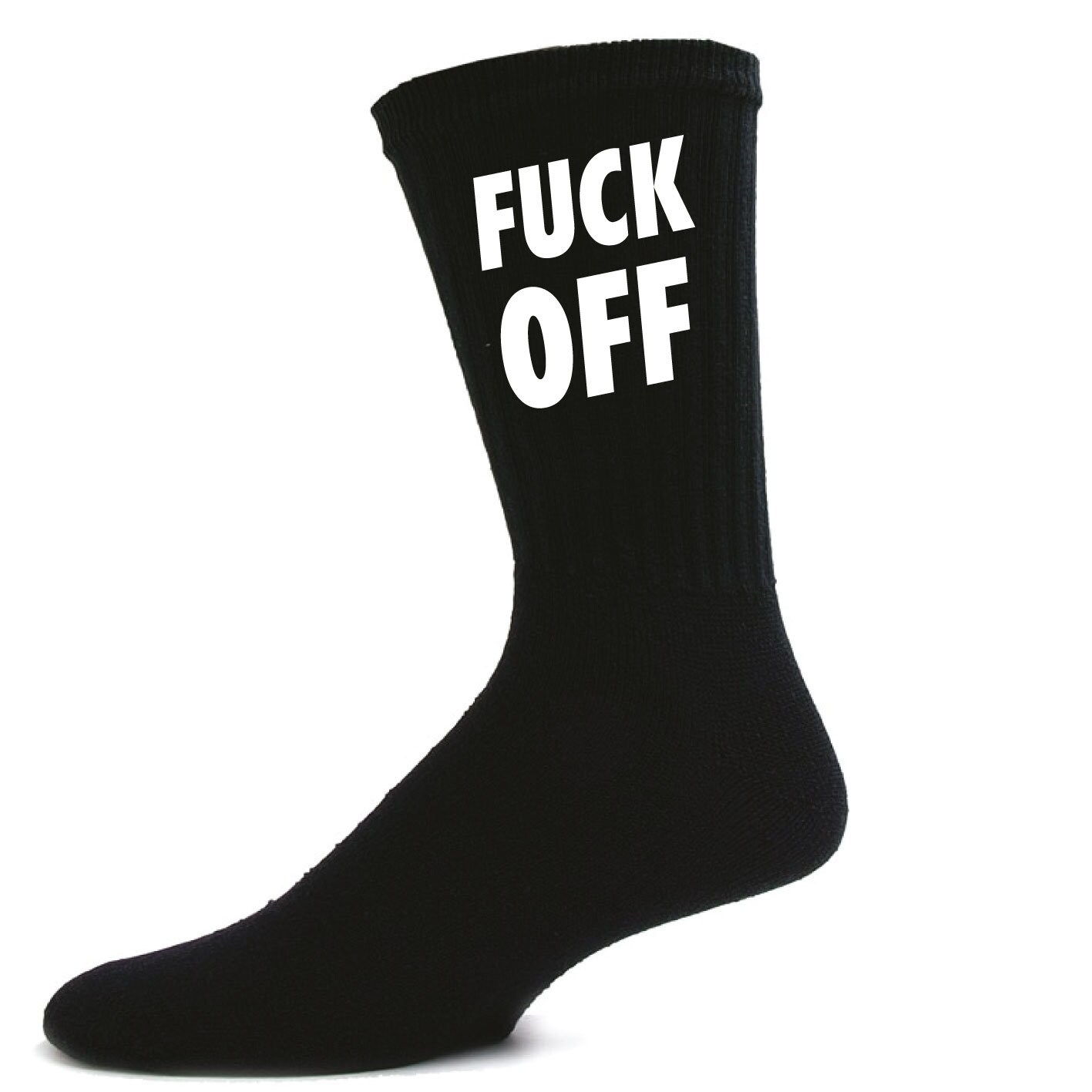 Image of Rude Swear Socks - Fu Off Funny Novelty Gift