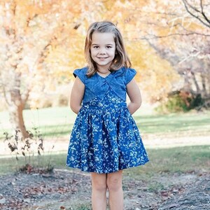 Charlotte Girls Sewing Pattern & Tutorial PDF Size 2T - 9/10