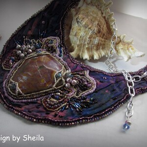 Beaded Collar Necklace – Stormy Skies