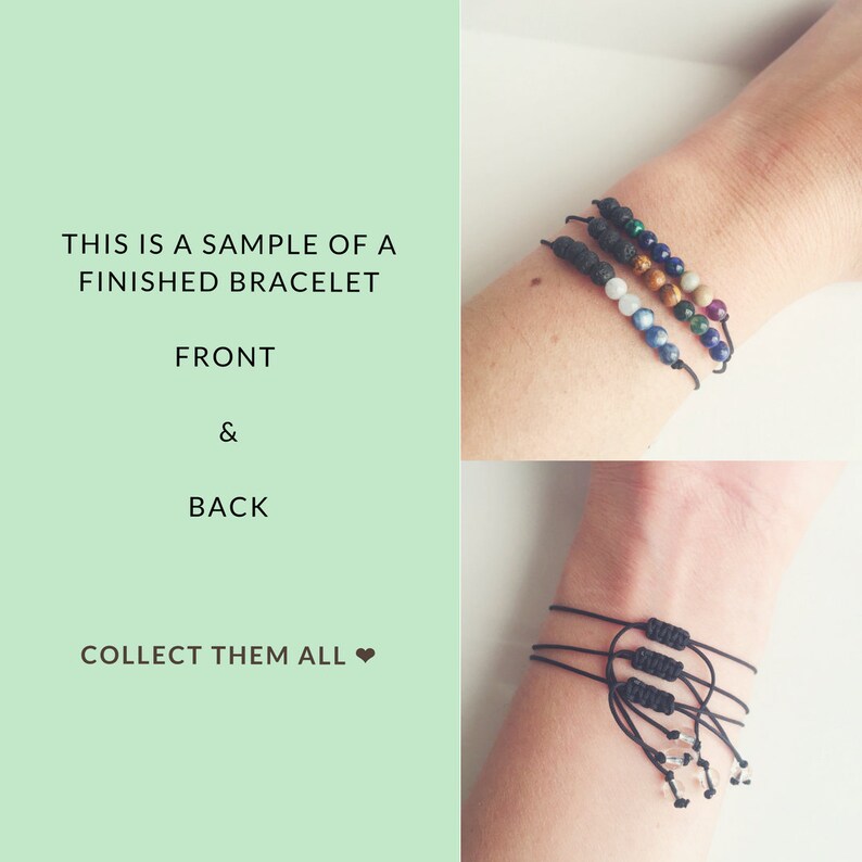 Crystal Quartz Crown Chakra ~ Choose a String Color ~ Amethyst Chakra diffuser Bracelet Friendship Bracelet Moonstone