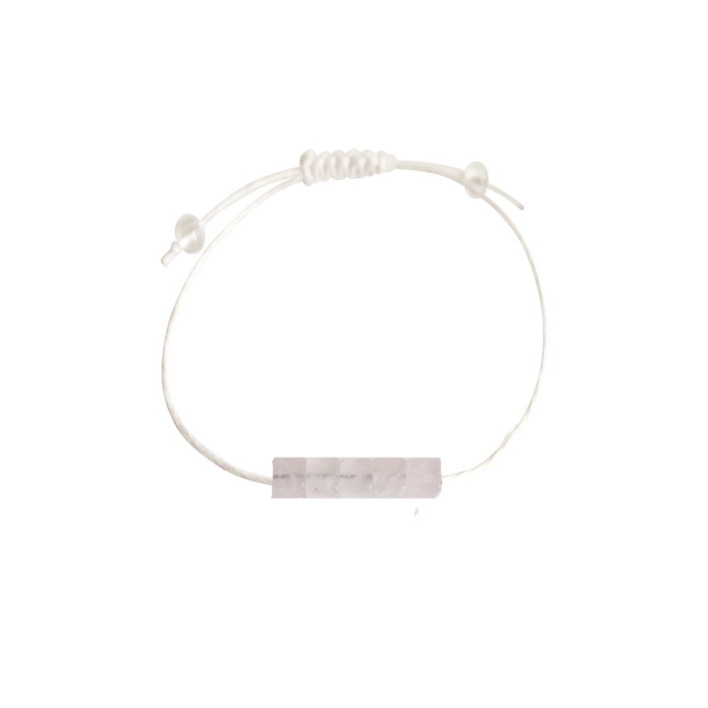Wish Bracelet Hemp diffuser Wish Bracelet Rose Quartz Intention Bracelet Lucky Bracelet Choose a String Color Gemstone Bracelet