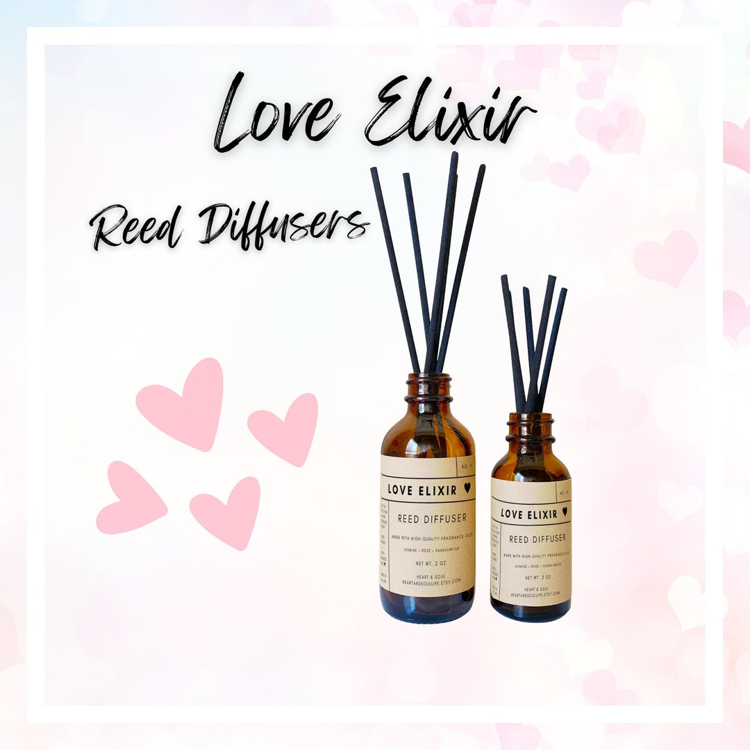Diffuser Love Love Elixir Reed Diffuser | Home Diffuser | Fragrance Diffuser | Oil ...