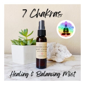 Chakra Inspired Healing Meditation Mists | Pick a Chakra | All Natural Aromatherapy Spray | Essential Oil Reiki-Charged Spray | Yoga Mist