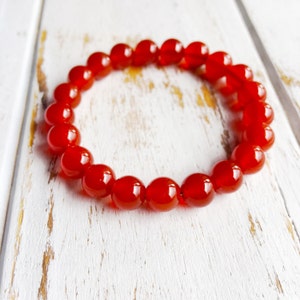 Carnelian Bracelet, 4mm Carnelian Bracelet, 6mm Carnelian Bracelet, 8mm Carnelian Bracelet,  Energy Bracelet