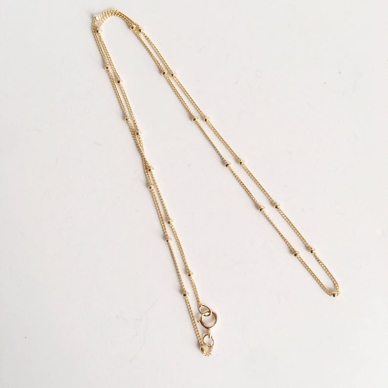 14k Gold Filled Beaded Necklace Will You Be My Bridesmaid Bridesmaid Gift 14k Gold Filled Necklace Chain 14k Gold Filled Wedding