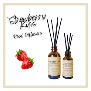 Strawberry Kiss Reed Diffuser | Home Diffuser | Fragrance Diffuser | Oil Diffuser | Room Diffuser | Home Fragrance