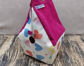 Sockhouse Bag Birdhouse shaped project bag for knitting or crochet, or whatever you like