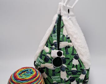 Sockhouse Bag Birdhouse shaped project bag for knitting or crochet, or whatever you like