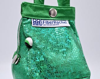 Tinyhouse Bag, Mini Birdhouse shaped project bag for knitting or crochet,or whatever