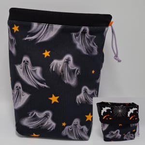 MEDIUM Twofer, wendbare Projekttasche, Wendetasche für Stricker oder Häkler, komplett gefüttert mit Kordelzug.