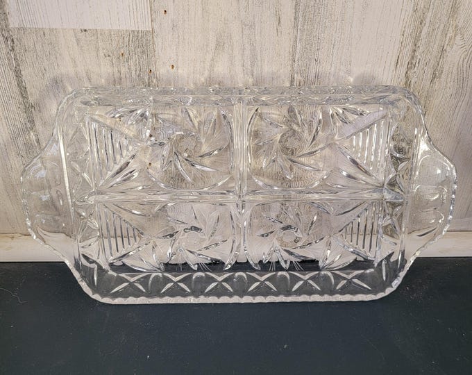 Vintage Miller Imports Irena 3 Section Relish Tray