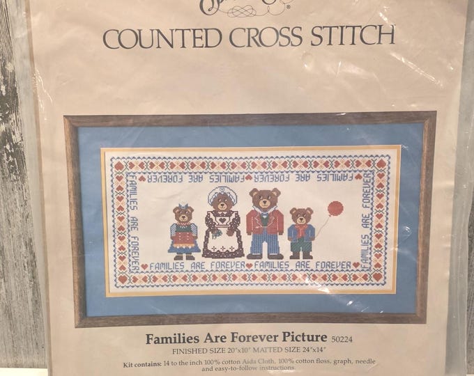 Families Are Forever Counted Cross Stitch Kit by Candamar Designs Inc