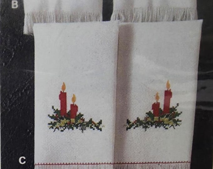 Artcraft Concepts Festive Fingertip Towel No 3184 to Cross Stitch