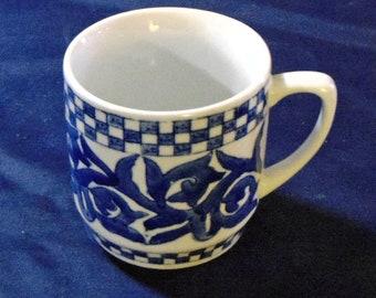 Blue White Coffee Mug