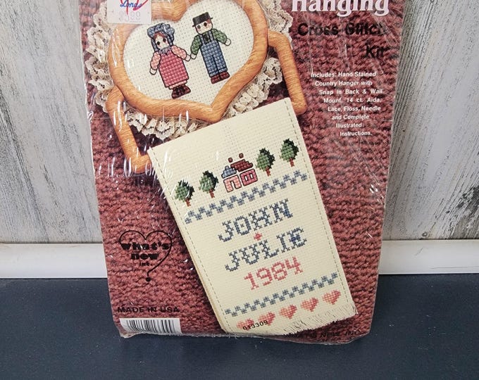 Wedding Marriage What's New Country Hanging Cross Stitch Kit 13309