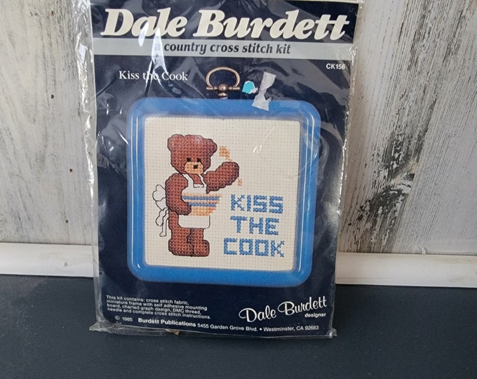 Dale Burdette "Kiss the Cook" Cross Stitch Kit