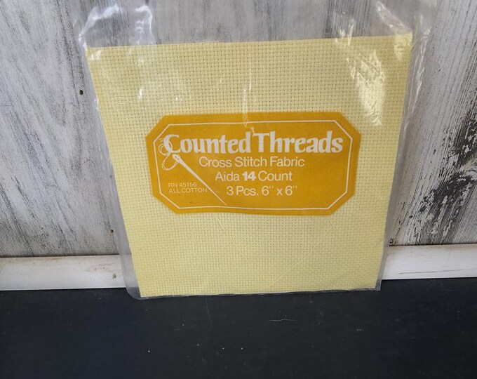 Counted Threads Cross Stitch Fabric in Yellow