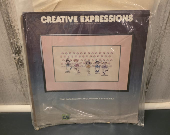 Ballerinas Counted Cross Stitch Kit by Creative Expressions