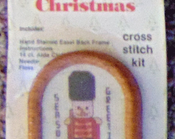 Toy Soldier Mini Decoration "Country Christmas" Cross Stitch Kit