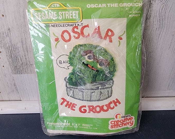Oscar the Grouch Friends Needlecraft Kit