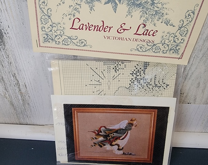 Lavender & Lace Cross Stitch Chart "The First Angel of Light"