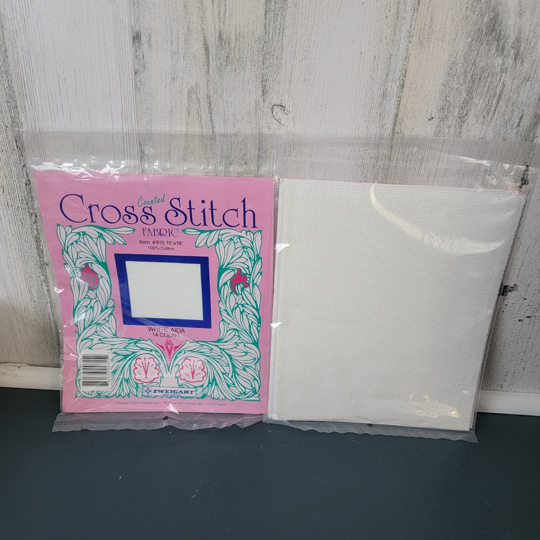 White Zweigart Cross Stitch Fabric Etsy