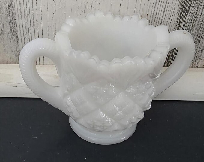 Westmoreland Thumbelina Mini Milk Glass Open Sugar