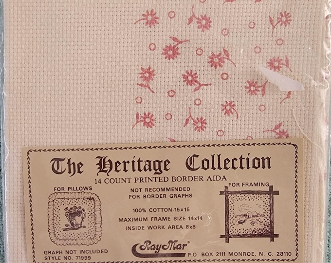 The Heritage Collection by RayMar 14 count Printed Border Aida