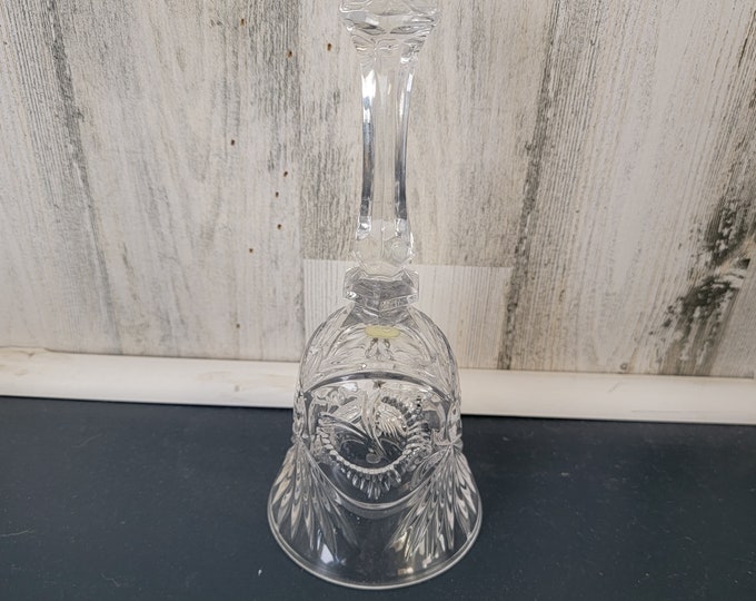 Vintage Cut to Clear Glass Bell