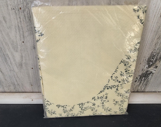 Regency Mills Evenweave with Green Print