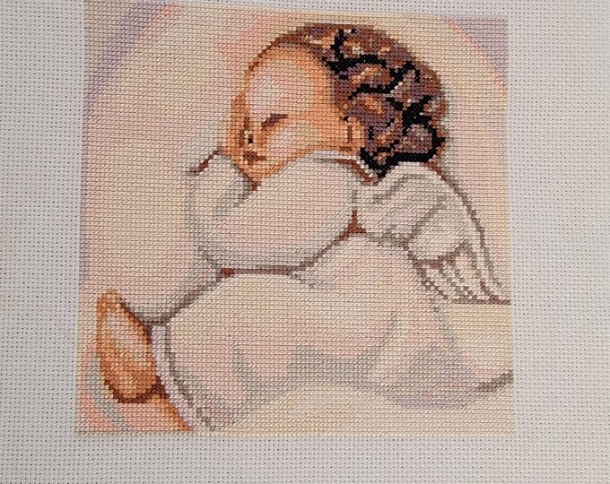 Finished Cherub-Sleeping Angel Unframed