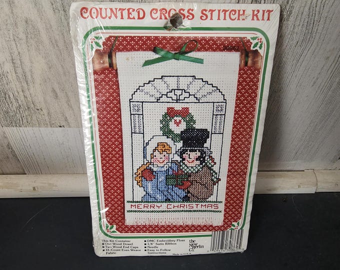 New Berlin Counted Cross Stitch Christmas Carolers Kit